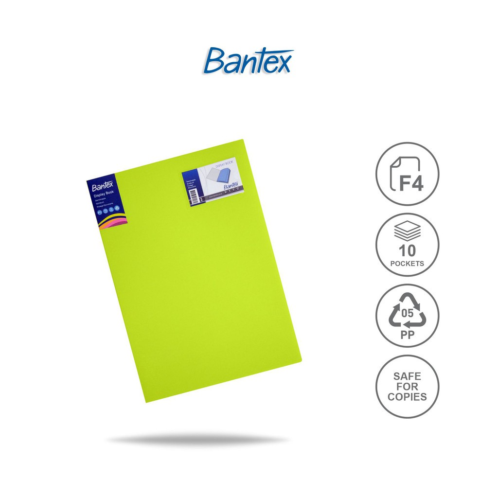 

PP DISPLAY BOOK FC 10 POCKETS BANTEX MELON 3180 63 / MAP FILE