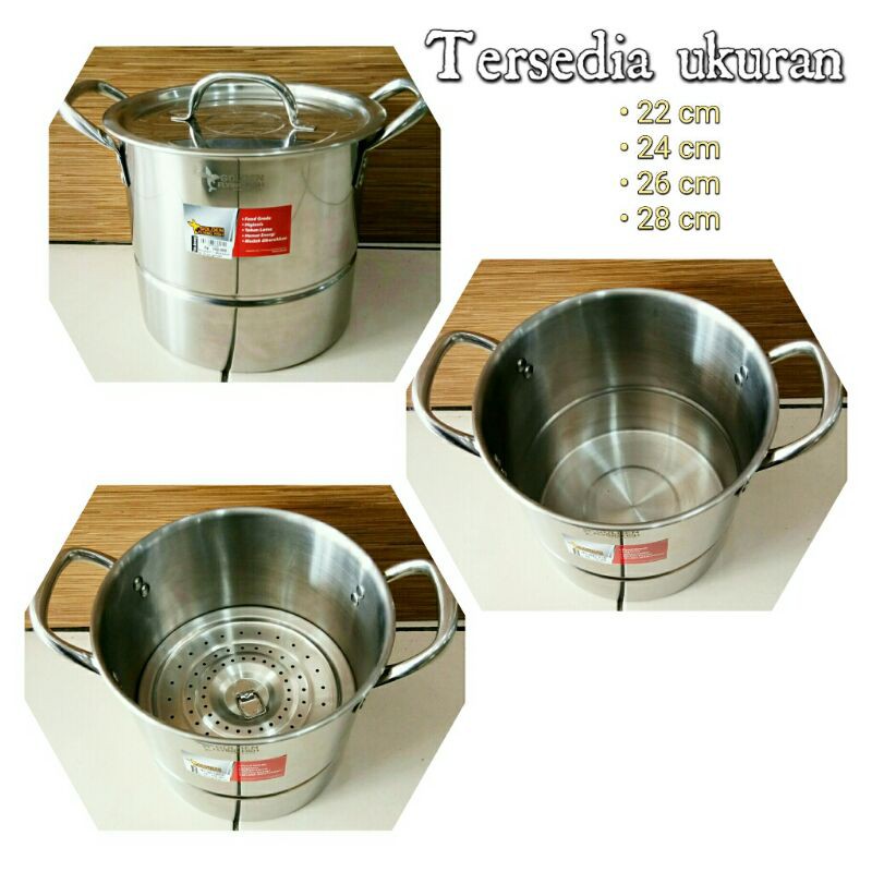 Golden Flying Fish Langseng/Stockpot Stainless Tinggi