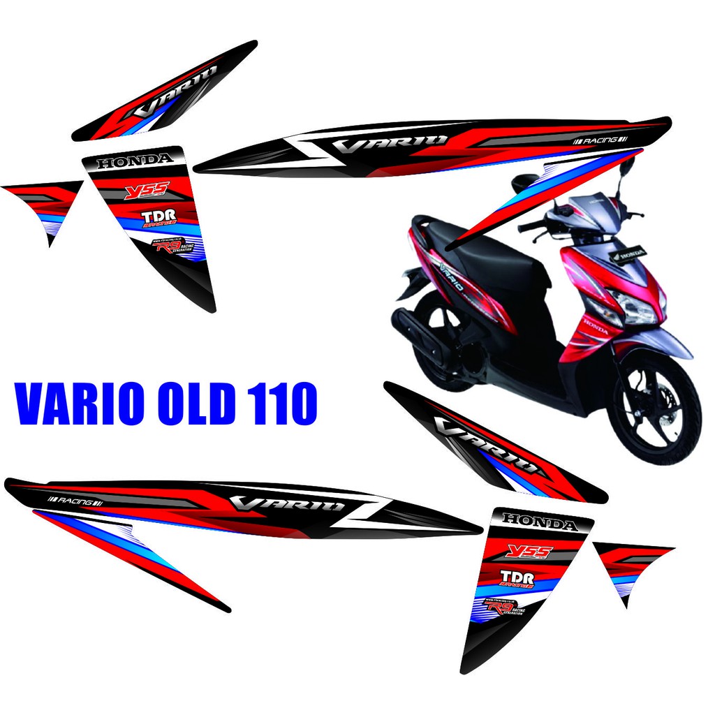 STICKER VARIASI MOTOR VARIO OLD 110 GENERASI PERTAMA VARIO LAMA MOTIF STRIPING ALL STIKER CUSTOM