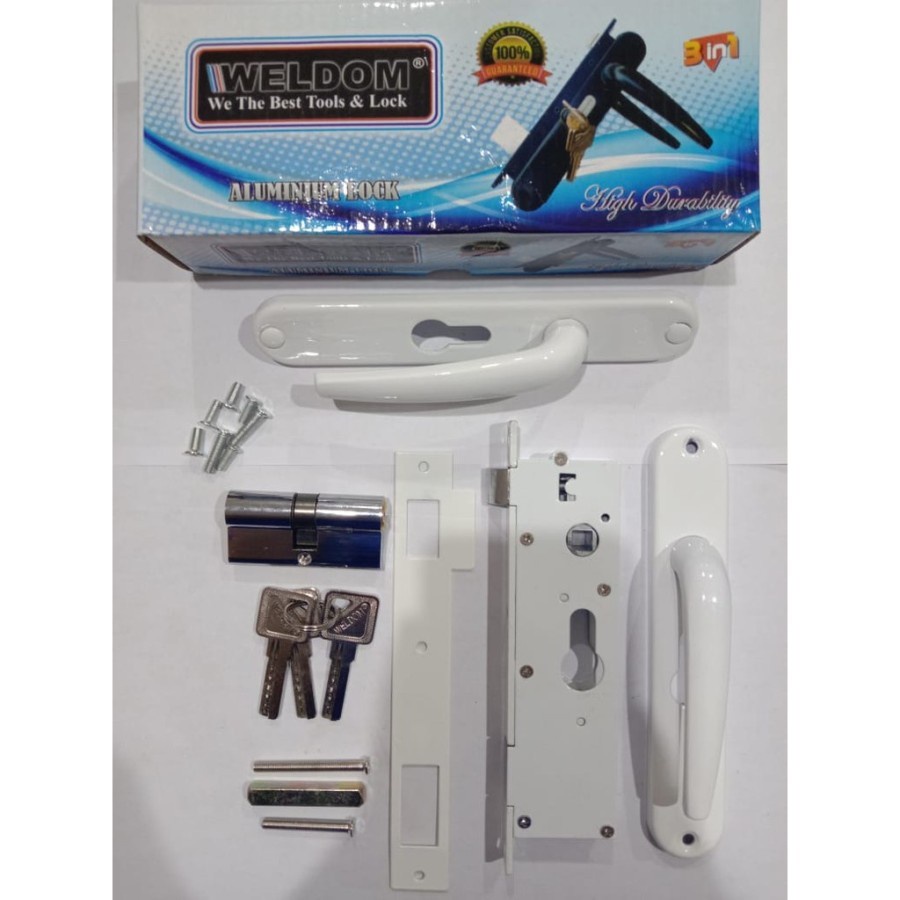 Kunci Pintu Expanda WELDOM Handle Pintu Kawat Nyamuk