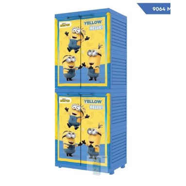 NAIBA LEMARI MINI MSC PRINTING MINION 9064MOD - KHUSUS GOJEK