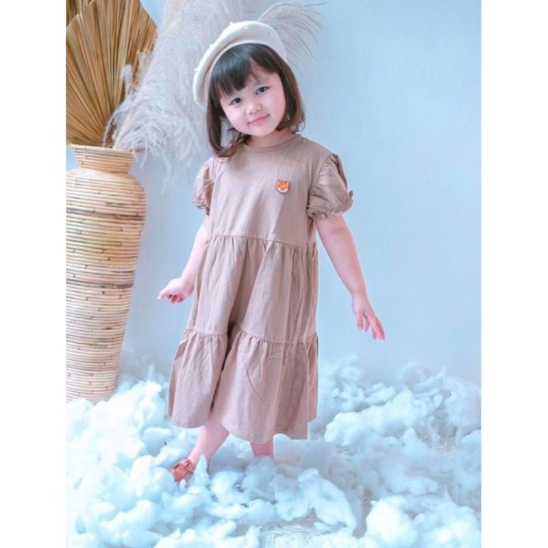 Pakaian Baju Dress Anak Perempuan Cewek Smilee Molly 1 2 3 4 5 Tahun