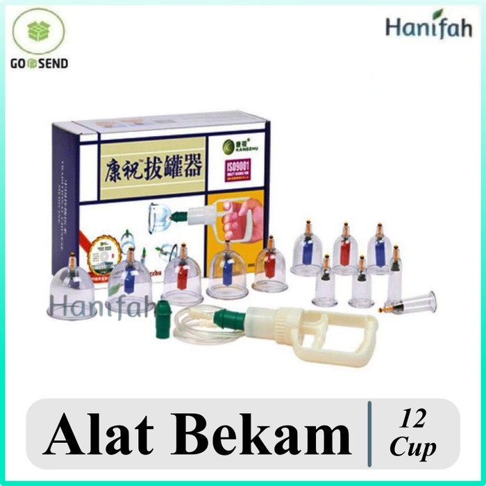 Alat Bekam Kangzhu Isi 12 Cup Original Bekam Angin Kangzhu 12 Kop