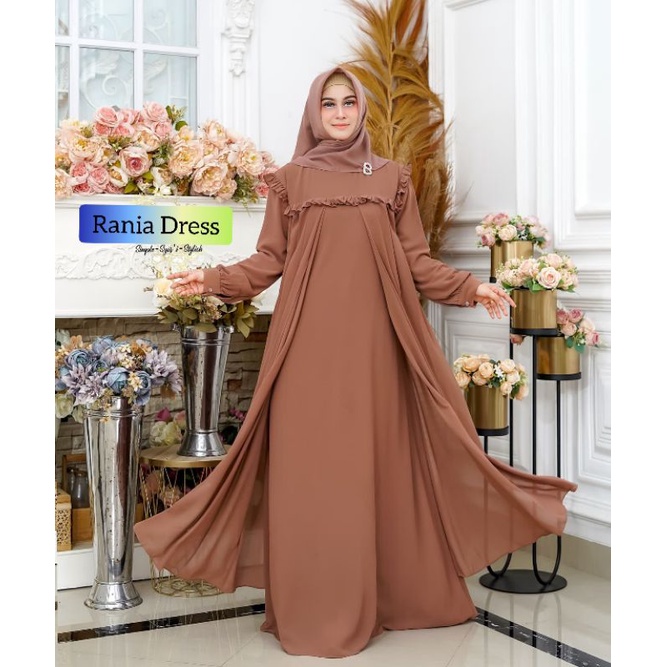 GAMIS MAXY CERUTY BABYDOOL TERBARU/AYESYA MAXY/GAMIS WANITA JUMBO FASHION MUSLIM WANITA FULL FURRING/GAMIS XL/RANIA DRESS GALERRY HANIFAH/FAR MOSLEMSTORE