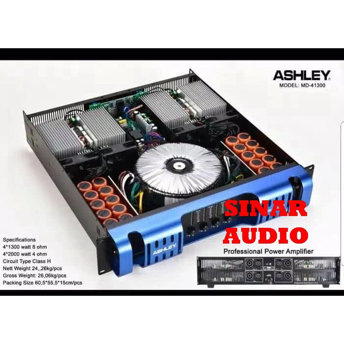 Power Ashley MD 41300 - MD41300 Original Amplifier 4 Channel Class H
