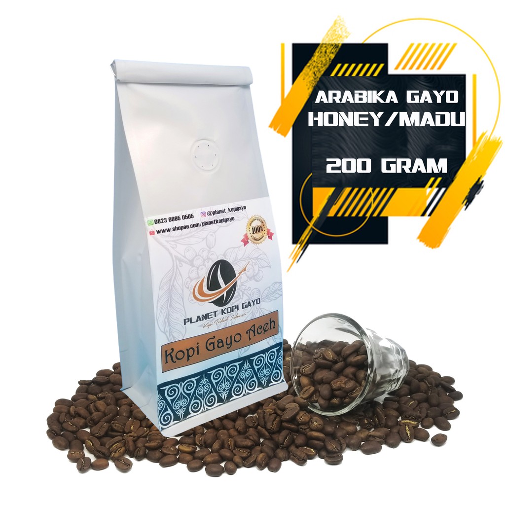 

BUBUK, ROASTED BEAN KOPI GAYO ACEH ARABIKA HONEY / MADU 200 GRAM