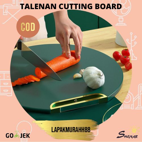 SHENAR TALENAN CUTTING BOARD / TALENAN ANTI JAMUR BULAT / TALENAN DAPUR SERBAGUNA BAHAN PE ANTI SLIP / TALENAN BUAH SAYUR EXTRA TEBAL