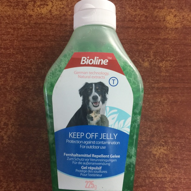 Bioline Keep Off Jelly 225gr Bau tak sedap bagi kucing N anjing mencegah hewan mengotori kebun Anda