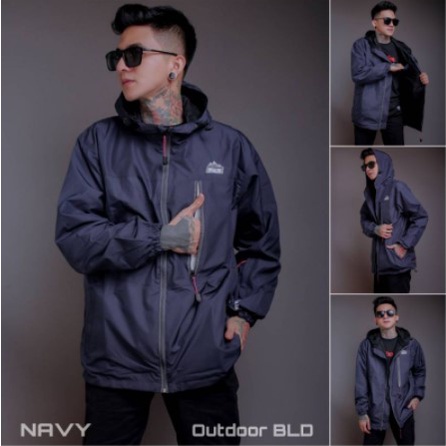 jaket parasut / jaket wanita / outwear wanita /jaket waterproof / jaket gunung / jaket outdoor terbaru-BLD 1 NAVY