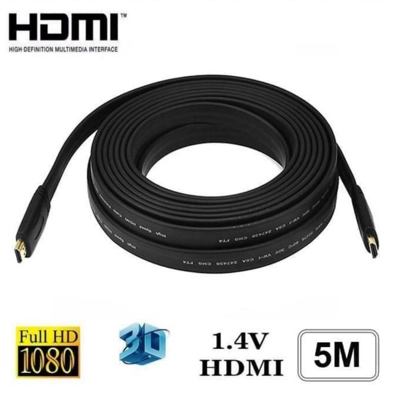 kabel hdmi flat 5meter / hdmi 5 meter