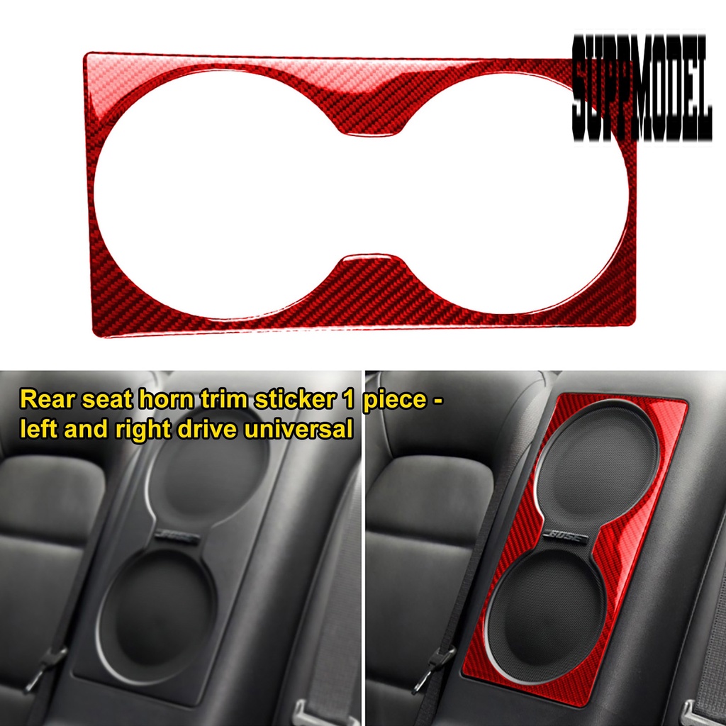 Suppmodelx &lt; Trim Panel Tengah Jok Belakang Mobil Bahan Serat Karbon Tahan Panas / Gores Untuk GTR R35 2008-2016