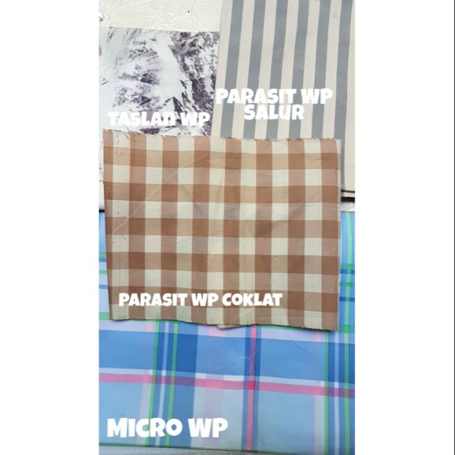 ORI Bahan Kain Motif Parasit Waterproof Anti Air Premium Quality Banyak Variasi