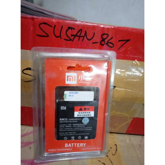 BATERAI BATRE BATTERY XIAOMI MI4 MI 3 BM32 BM 32 ORIGINAL ADA SEGEL FC