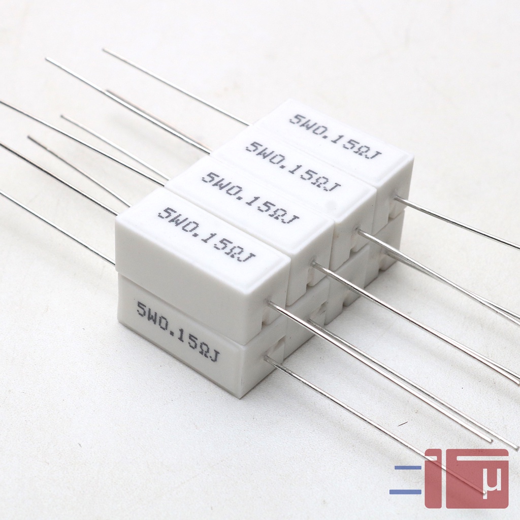 Resistor Kapur 0.15R 0.15 Ohm 5W Taiwan Kaki Tembaga