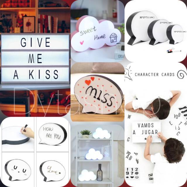 Lampu led light box + card