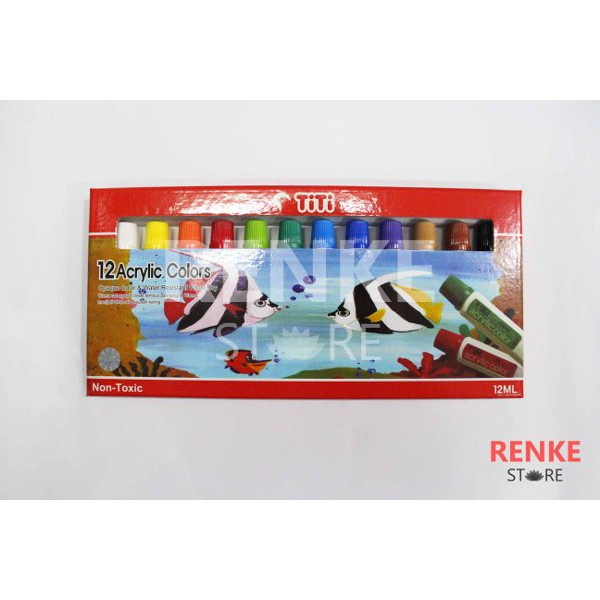 

Cat Akrilik Titi 12 Warna - Acrylic Colors