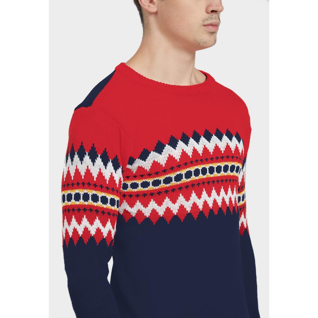 POJOK_FASHION.CO.ID - SWEATER RAJUT JEFFRED TRIBAL BEST SALLER