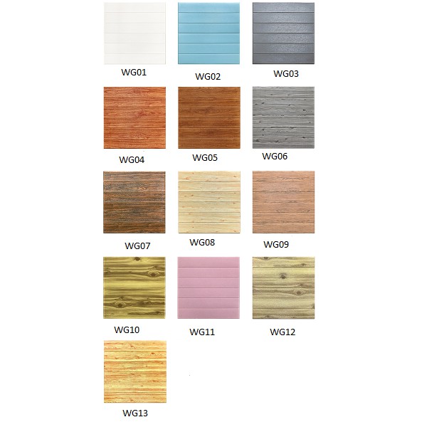 FAYES Wallpaper Dinding Foam 3D Kecil Motif Kayu & Bunga/ walpaper dinding Foam U96-6