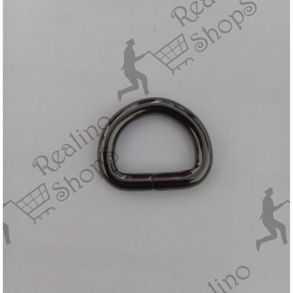 RING D - 2CM BLACK NEKEL (KUALITAS TEBAL)