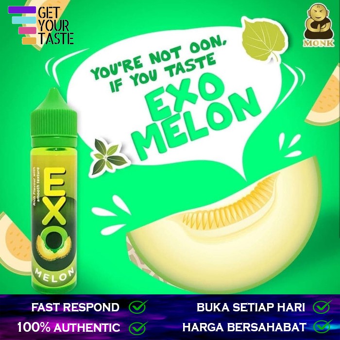 Liquid Exo Melon by Exo Monk - Exotic Honeydew - 3mg 60ml