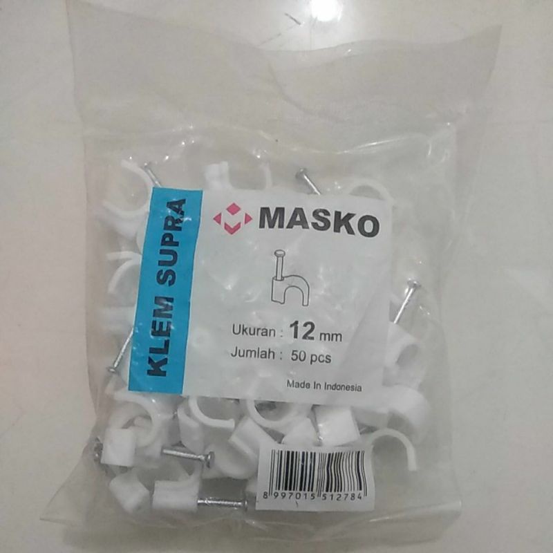 Klem Kabel no 12 paku beton asli merk Masko / Akira