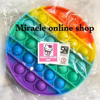 POP IT FIDGET PUSH UP POP ITS ROUND BUBBLE STRESS RELIEF BUBBLE SENSORY POP IT TERMURAH-POP IT LINGKARAN