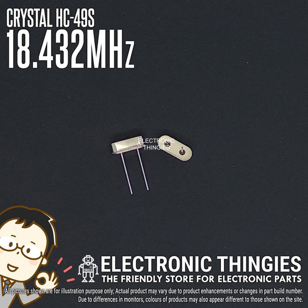 XTAL 18.432Mhz HC49S Crystal Kristal Oscillator Quartz 18.432 Mhz