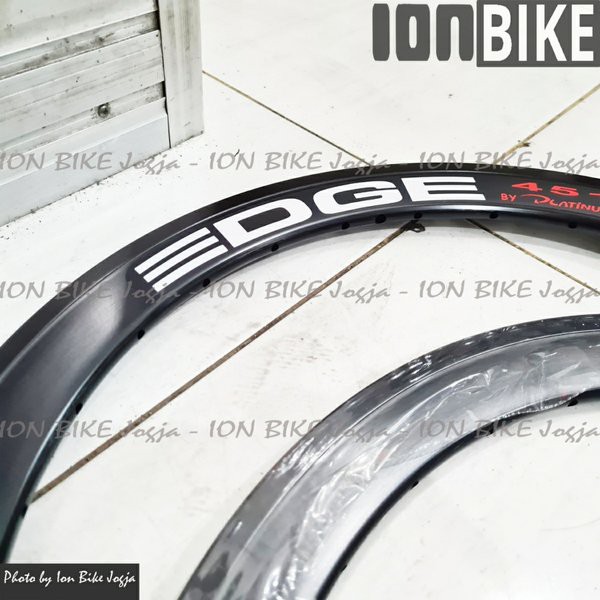 Sepasang Velg 20 x 1 1-8 451 EDGE Disc AERO 40mm Lubang 28 Hole Doublewall - Seli Sepeda Lipat