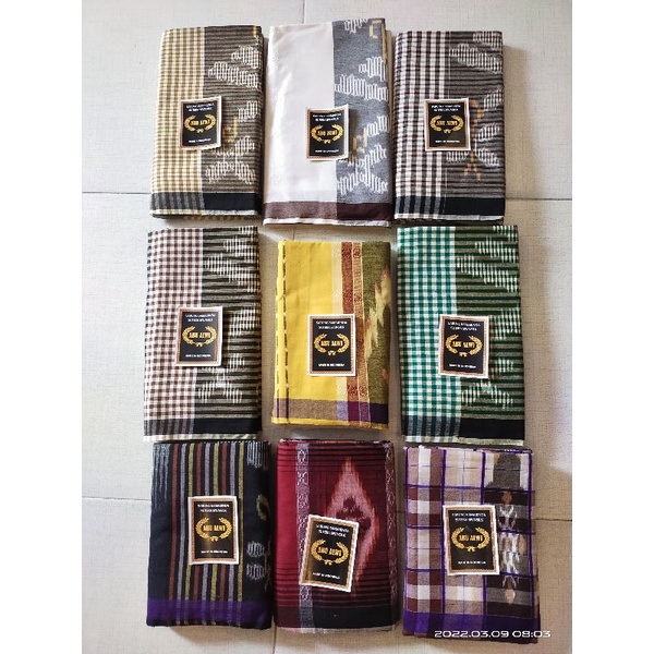 Sarung sutra spunsilk ATBM tenun tangan Jadul