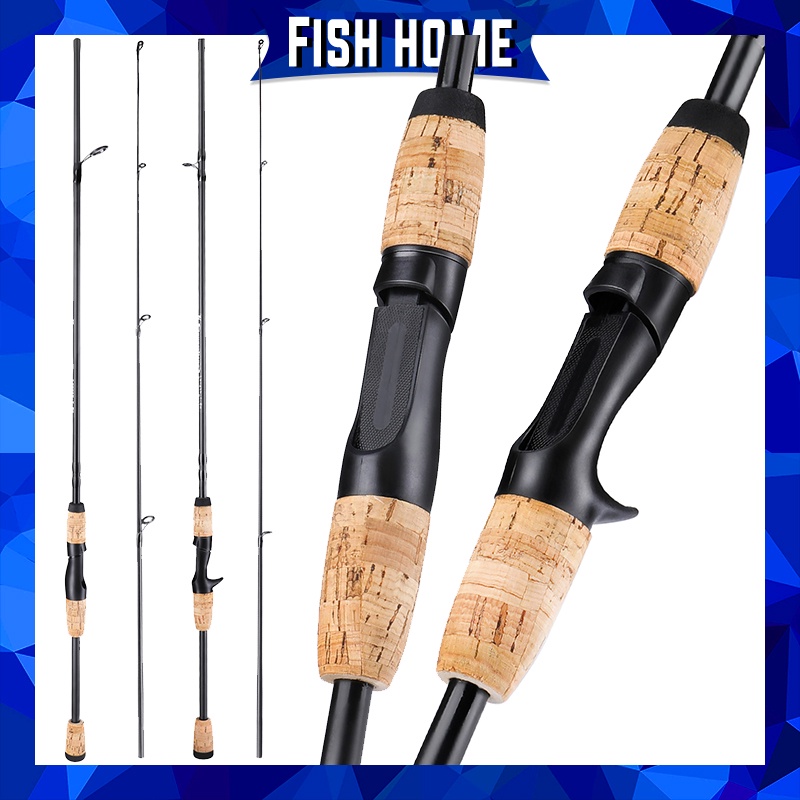 2 Bagian Spinning Fishing Rod / Casting Fishing Rod Dengan Carbon Rod Body Untuk Air Tawar (1.8m)