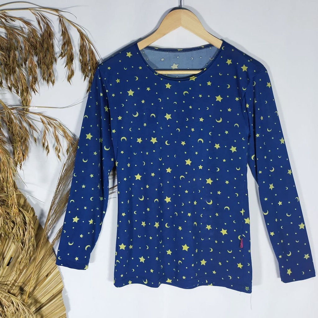 Manset Motif lengan Panjang Wanita Modis