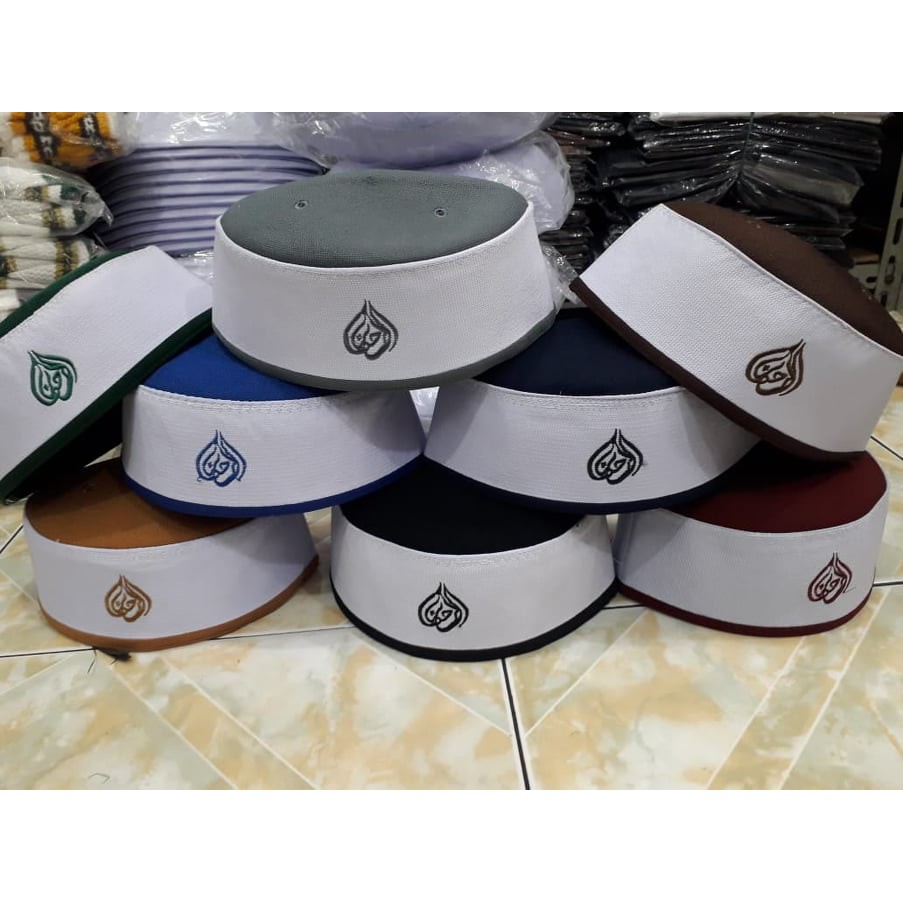 Grosir 10 pcs - Peci Kopiah Malaysia Super Ar Rahman Kombinasi -SLW| Basmalah Muslim Store