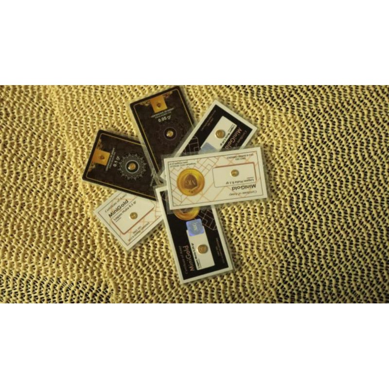 Minigold koin emas murni 24 karat logam mulia 0,025 gr - 1,5 gr