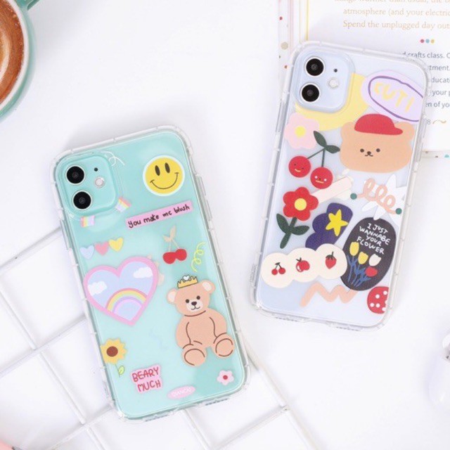 Beary Soft Case Shockproof [1] FOR REALME VIVO IPHONE 11 6 7 8 X XS XR PRO MAX