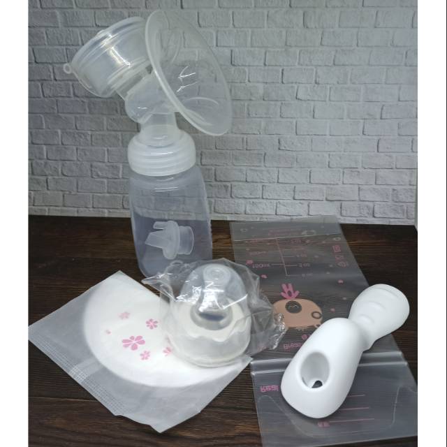 pompa asi manual real bubee manual breast pump / alat pompa asi manual NatureBond Pompa ASI Manual Milk Breast Pump 150ml