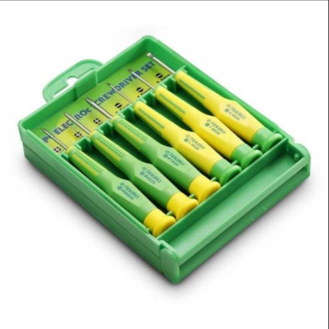 Tekiro - Obeng set 6 pcs / Precision screwdriver set 6 pcs