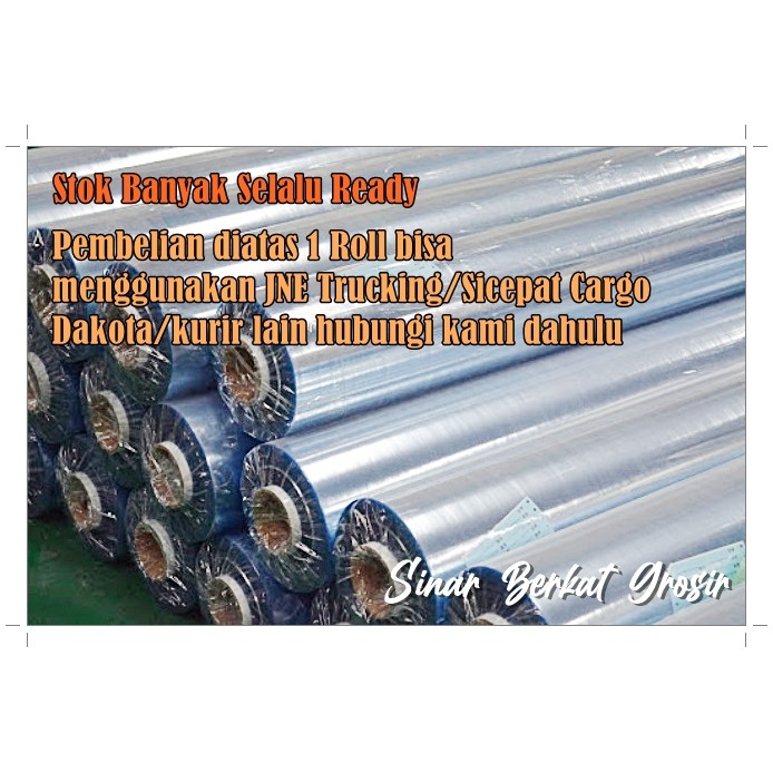 

Plastik Mika Kaku Rigid PVC Impor Super Clear Tebal 0,30mm Lebar 140cm RJ4