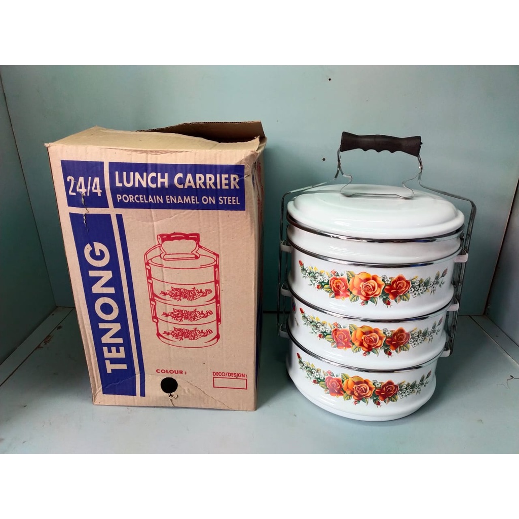 Rantang susun 24cm (D) - Food Carrier / Enamel