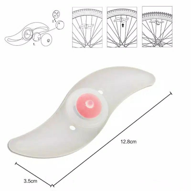 lampu jari jari roda ban sepeda dan motor waterproof