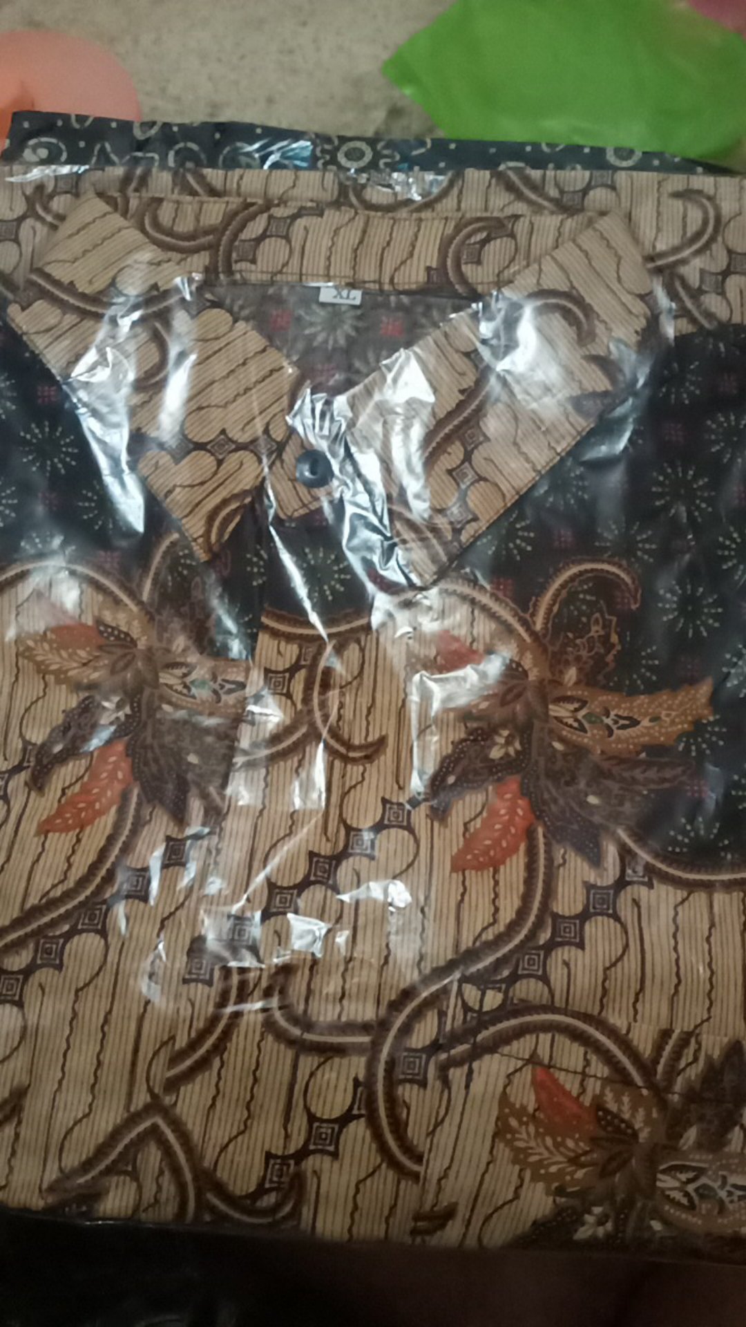 Nailo Batik Hrb026 Kenongo Kemeja Tosca Pendek Pekalongan Padi M L Xl Sogan Tulis Halus Kemeja Batik