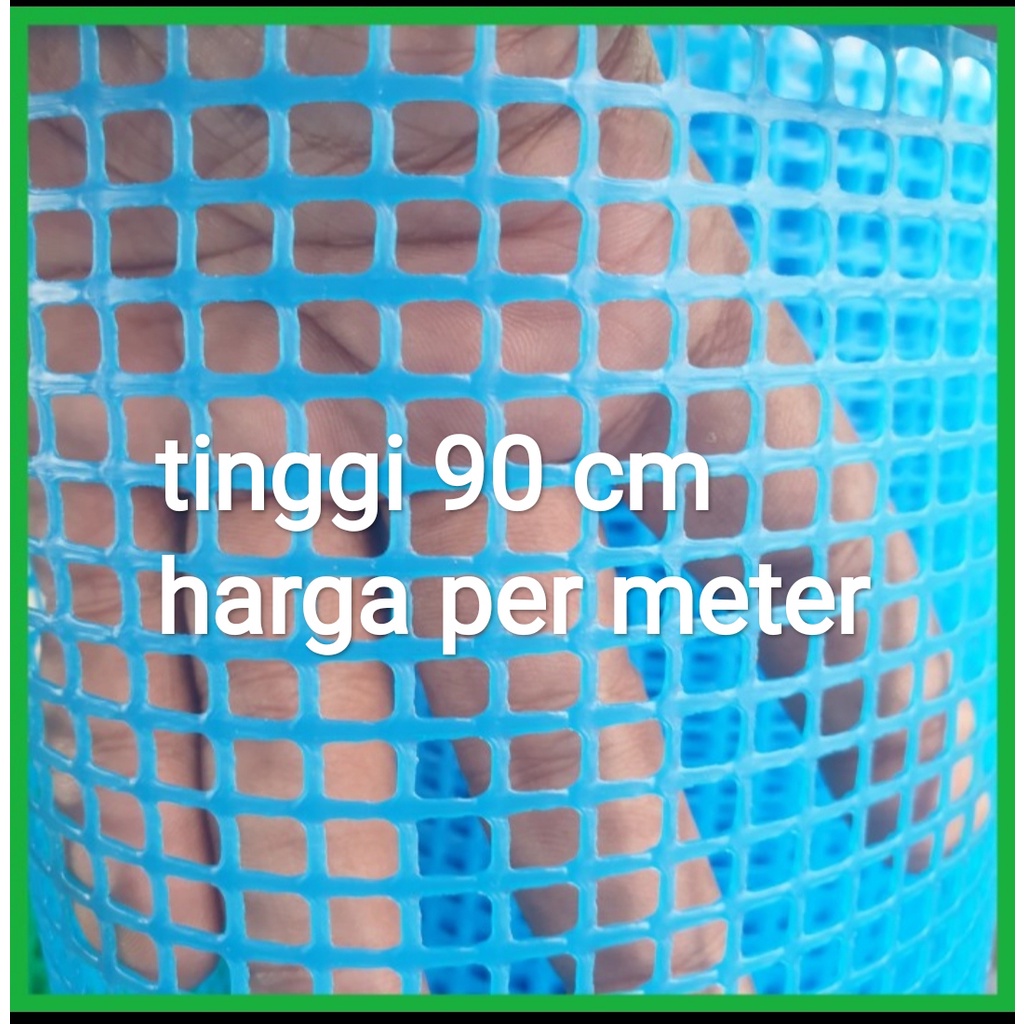 

jaring plastik hdpe biru 1 meter x 90 cm
