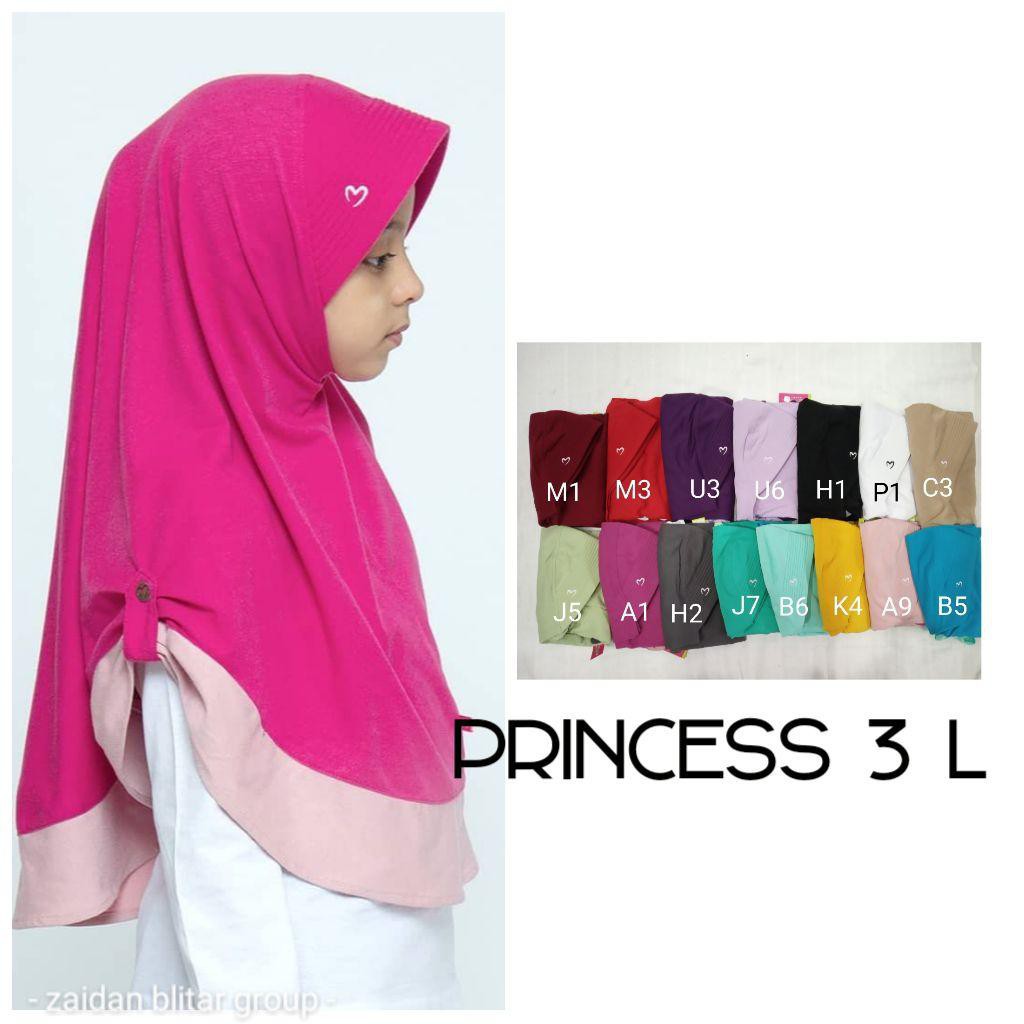 Jilbab Instan Anak Pasmira Princess 3 L - Kerudung Hijab Pasmira Kids