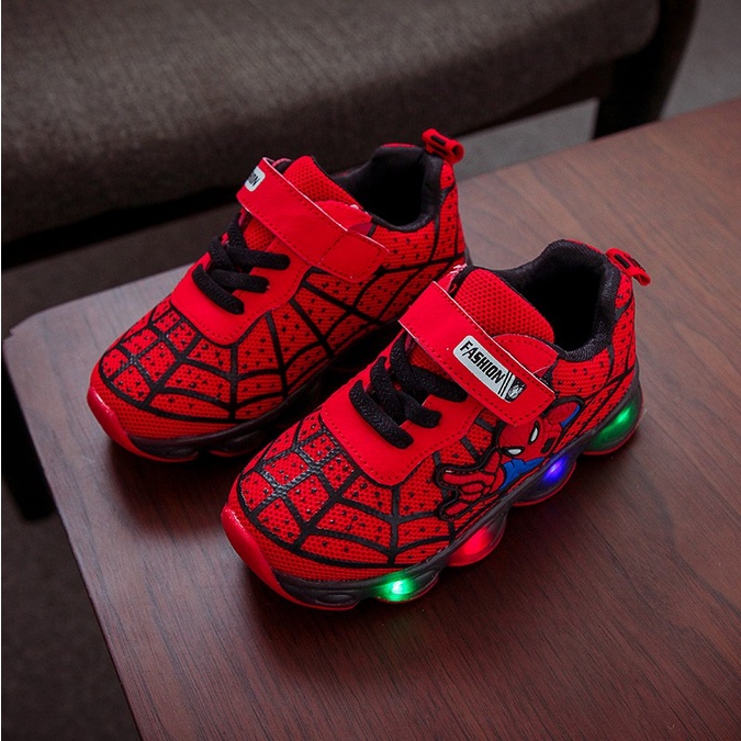 CHUBBI 7 Sepatu Sneaker Anak Laki Laki Lampu LED Import