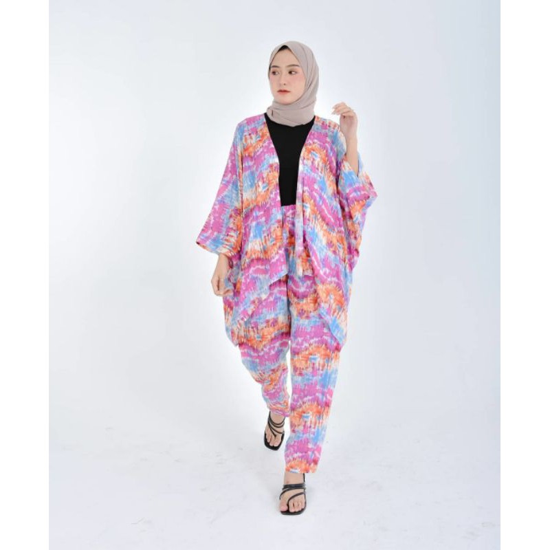 PAKAIAN WANITA - BATWING ONESET - SETELAN WANITA - BAJU TIDUR - SET CELANA - PAKAIAN TERLARIS