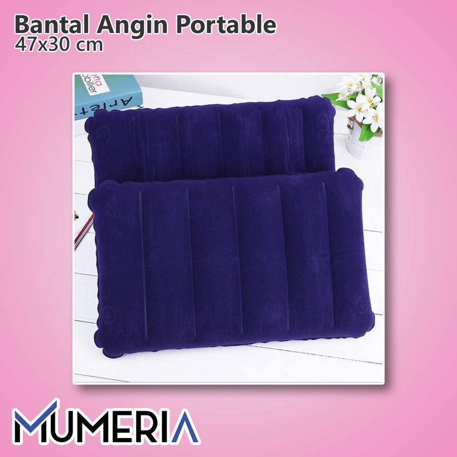 Bantal Angin Travel Ukuran Besar - Bantal Tiup Portable - Inflatable Pillow for Traveling Office Camping