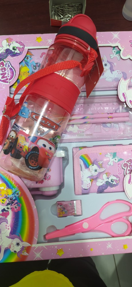 Botol Minum Sedotan Selempang Anak Karakter 500ml Bpa Free/botol Minum Goodie Bag Ultah