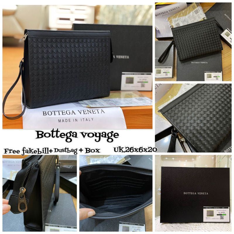 Clutch Premium + Box Gucci Voyage Pita Kulit Asli