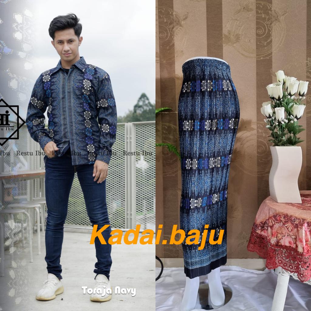 Kadai.baju / Batik couple / Baju batik couple / Rok plisket / Kemeja batik couple / Rok plisket couple