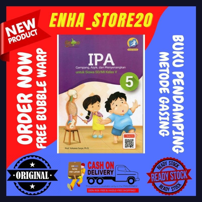 Buku IPA Kelas 5 Pendamping K13 Gasing Prof Yohanes Surya Ter baru Murah Best Seller Kurikulum Revis