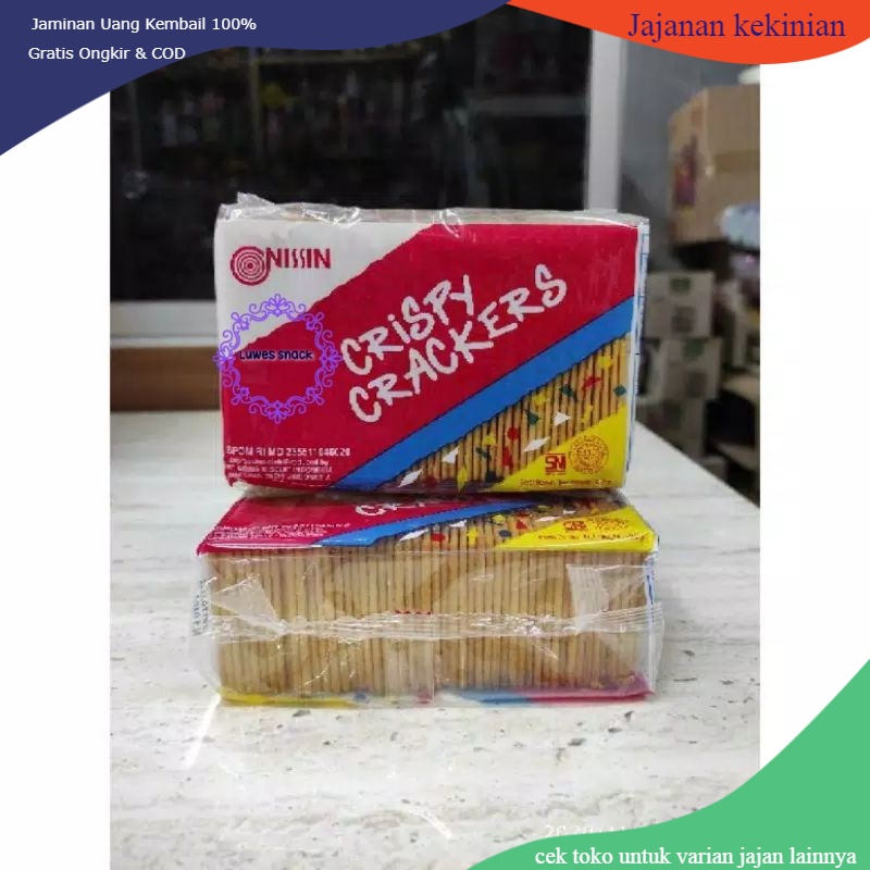 

Nissin- crispy crackers-makanan jadul-makanan tempo dulu-snack jadul-crackers jadul-crackers enak